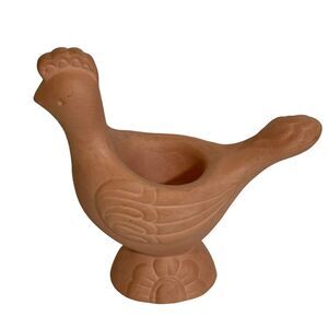 Vintage Avon Terra Cotta Bird Fragrance Candlette Holder Home Decor